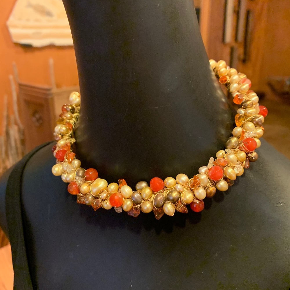 Pearl & Gem Choker